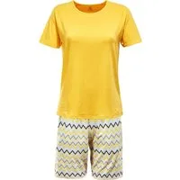 Erwin Müller Pyjama Damen-Shorty Single-Jersey gemustert