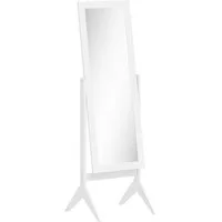furnicato Standspiegel Ganzkörperspiegel 47x46x148 cm in Weiß (1-St)