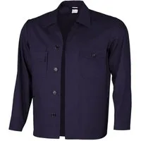 Qualitex Workwear Arbeitsjacke lange basic Werkstattjacke -BW 240 g - waschbar, aus reiner Baumwolle