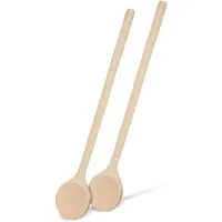 SOHFA Kochlöffel Kochlöffel 2er Set aus Buchenholz - Holzkochlöffel, geschliffen