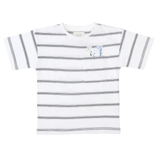 STACCATO - Kn.-T-Shirt, oversized bright white-str. - Gr. - 128/134