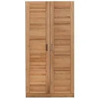 moebel-store24 Kleiderschrank Pia 2 (Kernbuche) zeitloses Design