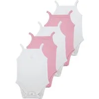 M.M.C. Body Spaghettiträger Baby Kleinkind Tanktop, 5er Set (5-tlg)