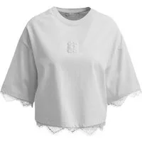 Smith & Soul T-Shirt BOXY CROPPED T-SHIRT LACE HEM
