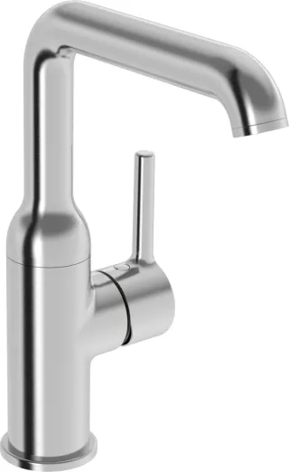 Hansa Einhandmischer Waschtisch-Batterie HANSAVANTIS Style 5455, 147 mm Stahl gebürstet, 5455220780 5455220780