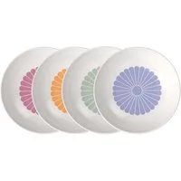 Villeroy & Boch Speiseteller, (4 St), Premium Porcelain, mikrow.- & spülm.sicher, Made in Germany