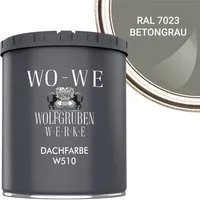 WO-WE Dachfarbe Dachfarbe Sockelfarbe Dachbeschichtung W510, 0.75-20L, Seidenglänzend