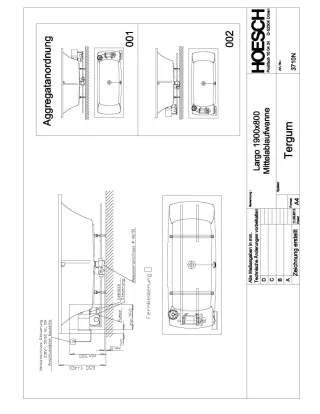 Hoesch Whirlwanne Largo Rechteck 1900x800  3710N.010305002