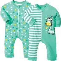 Erwin Müller Pyjama Baby-Schlafanzug 2er-Pack Interlock-Jersey Streifen