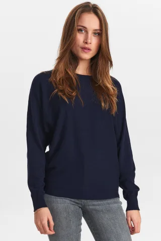 Nümph - NUDAYA PULLOVER dark sapphire - Gr. - XL
