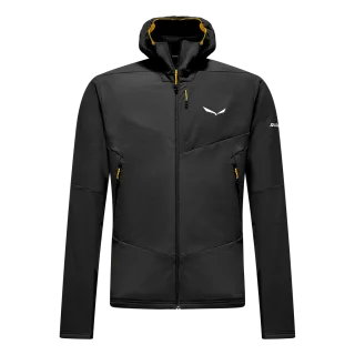 SALEWA - Ortles Fleece Pro Kapuzenjacke Herren - Schwarz (Gr.50)