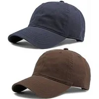 Cachito Baseball Cap 2 Stück Baseball Cap Baumwolle, Unisex Baseballkappe Herren Damen Verstellbar Einheitsgröße,Leicht & Atmungsaktiv, Sport Freizeit