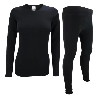 Damen Langarm-Thermooberteil und Thermoleggings für den Winter