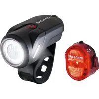 SIGMA Fahrradbeleuchtung Fahrradlampe Aura 35 Set 17360 Leuchtstärke 35 Lux StVZO Zulassung