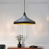 Bamyum Pendelleuchte Bamyum Pendelleuchte Durchmesser 35 cm E27 Metall Moderne Lampe, ohne Leuchtmittel