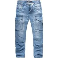 REPUBLIX Cargohose DAWSON Herren Sweathose in Stretch Denim Jeans