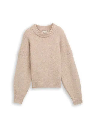 Denim Tom Tailor - Oversize Strickpullover cosy beige melange - Gr. - XL