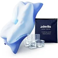 UE Stock Kissenbezug Derila Kühlender Kissenbezug für Derila Ergo Nackenkissen 54×36×12 cm, für eine ideale Temperatur