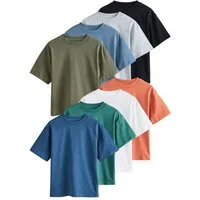 Next T-Shirt Relaxed Fit Kurzarm-T-Shirts, 8er-Pack (8-tlg)