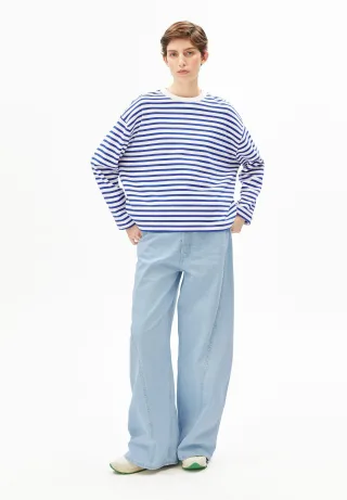 Armedangels - FRANKAA MAARLEN STRIPE SWEAT undyed-dynamo blue - Gr. - S