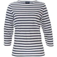 Saint James 3/4-Arm-Shirt 4131 Streifenshirt Galathee II mit Rundhals aus Baumwolle