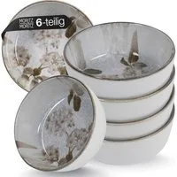 Moritz & Moritz Dessertschale BLOSSOM Müslischalen 6er Set, Porzellan, (Set, 6-tlg), Müslibowls für 6 Personen