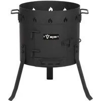BBQ-Toro Feuerstelle Kazan Ofen Ø 35 cm, Gulaschkessel, Feuerkessel, Outdoor Ofen, Utschak, (1-St), Seitliche Griffe zum Transport