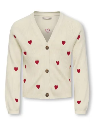 KIDS ONLY - KOGDANA LIFE LS HEART VNECK CARDIGAN KNT - Gr. - 158/164