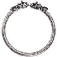 Guru-Shop Armreif Boho Armreifen, Ethno Armspange - Elefant silber