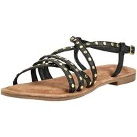 Lazamani Lazamani Sandalen Leder/Textil Riemchensandale