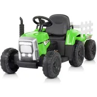 LALAHO Elektro-Kindertraktor Elektrotraktor mit abnehmbarem Anhänger und 2,4G Fernbedienung 12V 7Ah, 12V/7Ah