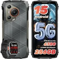 blackview BL7 5G incl. W60 Smartwatch Outdoor Smartphone (256 GB Speicherplatz, 50 MP Kamera, 6.78”, 2.4K, 750Nits, 120Hz, Dimensity 6300, NFC,7500mAh, 33W)