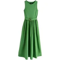 Next Midikleid 2-in-1-Midikleid aus Mischgewebe mit Gürtel (1-tlg)