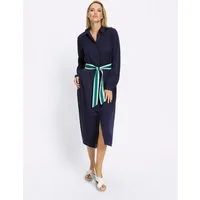 heine Etuikleid Lyocell-Kleid Langarm