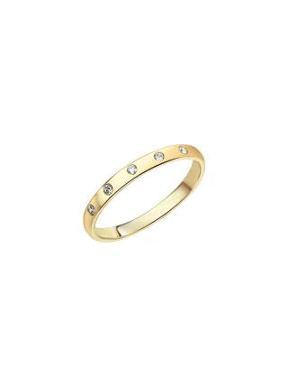 Fascination by Ellen K. Ring 375 Gold mit 5x Zirkonia weiß