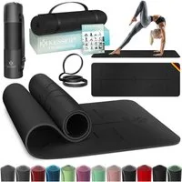 KESSER Yogamatte Gymnastikmatte gepolstert & rutschfest 183 x 61 cm Sportmatte, Trainingsmatte für Fitness, Pilates Gymnastik Workout & Yoga