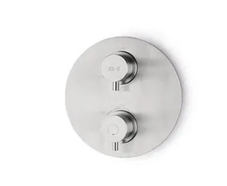 JEE-O Slimline Unterputz-Thermostat mit Umsteller, edelstahl gebürstet, 800-2300 800-2300