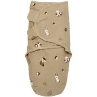 Meyco Baby Pucksack Forest Animals Sand (1 tlg), 4-6 maanden - 1-pack