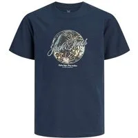 Jack & Jones Junior T-Shirt JJHONOLULU SHAPE TEE SS CREW NECK JNR mit Logoprint