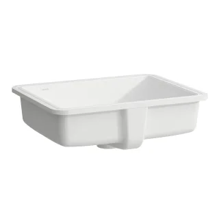 Laufen Einbau-Waschtisch von unten SAVOY 395x500x170 rechteckig o. Hl. m.Ül. weiß matt H8189487571091