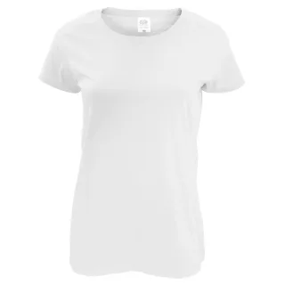 Fruit of the Loom - T-Shirt für Damen kurzärmlig (Weiß)