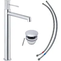 SCHÖNER WOHNEN-Kollektion Waschtischarmatur KADIA L Chrom, geeignet für Aufsatzwaschbecken in Ihrem Bad
