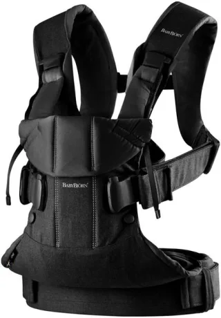 Babybjörn Baby Carrier One Cotton Mix Schwarz