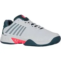 K-Swiss Performance Hypercourt Express 2 Clay/Sandplatz 2025 weiss/blaugrün/neonorange Tennisschuh