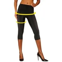 LASCANA Caprileggings Blickdicht, glatter Stoff (Packung, 1-tlg., bis Gr. 52/54) aus leicht glänzender Qualität, Loungewear