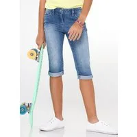 bonprix Caprijeans schmale Passform im Slim Fit, mit Krempelsaum an den Beinenden