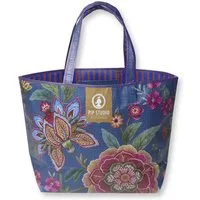 PiP Studio Tragetasche Bombay Strandtasche blau 60x40cm (1 Stück)