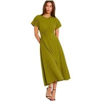 LIPSY Midikleid Lipsy Midikleid mit seitlichem Knoten, Karomuster (1-tlg)