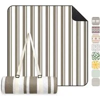 Picknickdecke Picknickdecke 200 x 200 cm Campingdecke Wasserdicht, 3 Schichten, Sekey, Campingdecke Wärmeisoliert mit Wasserdichter Unterseite