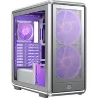 MasterFrame 600 Mesh ARGB , Tower-Gehäuse silber, Tempered Glass